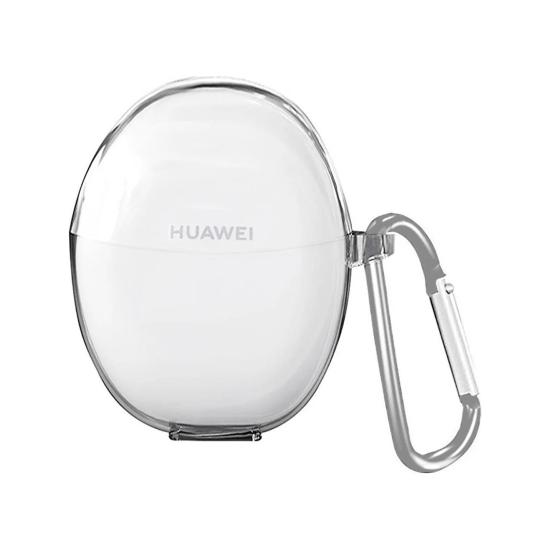 Forzacase Huawei FreeBuds 5 ile uyumlu Şeffaf Anahtar Askılıklı Bluetooth Kulaklık Kılıfı - FC927