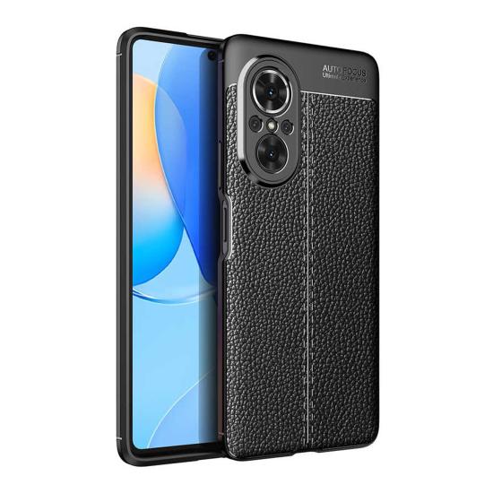 Forzacase Huawei Nova 9 SE ile uyumlu Deri Effect Serisi Silikon Kılıf