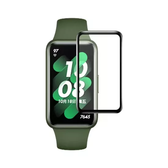 Forzacase Huawei Band 9 ile uyumlu Çerçeveli Tam Kaplayan 3D Pet Ekran Koruyucu Film - FC016