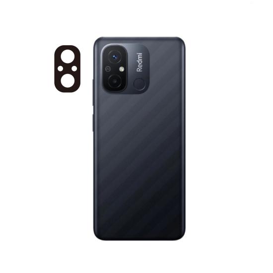 Forzacase Xiaomi Redmi 12C ile uyumlu Kamera Lens Koruma Halkası Siyah - FC377