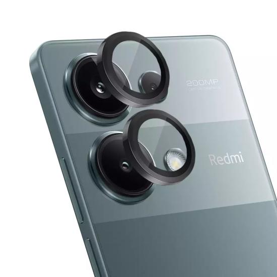 Forzacase Xiaomi Redmi Note 13 Pro Plus 5G uyumlu Kamera Camı Lens Koruyucu Halka Seti - FC381