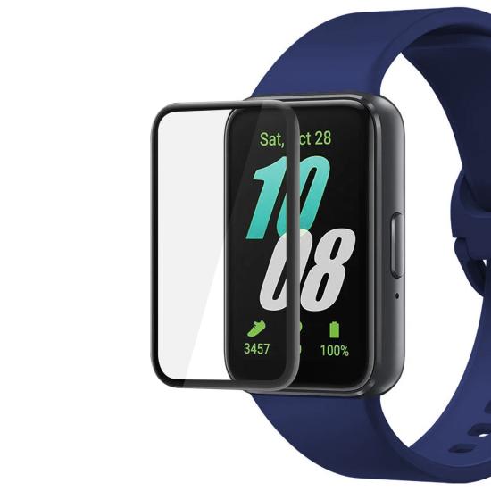 Forzacase Samsung Galaxy Fit 3 için Çerçeveli Tam Kaplayan 3D Pet Ekran Koruyucu Film - FC016