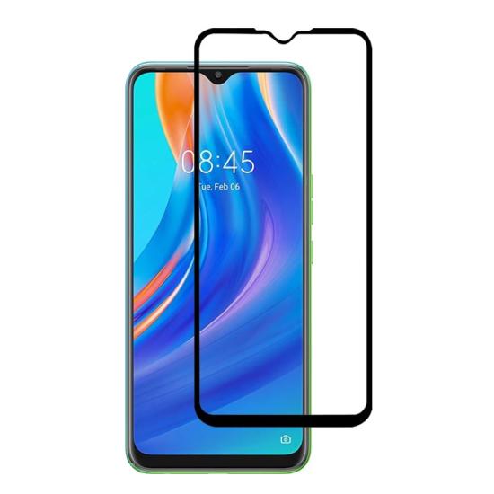 Forzacase Tecno Spark 7T ile uyumlu Çerçeveli Tam Kaplayan Temperli Ekran Koruyucu - FC003