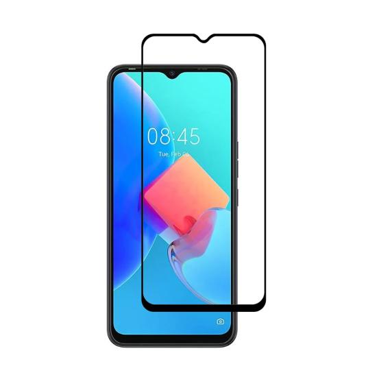 Forzacase Tecno Spark 8C ile uyumlu Çerçeveli Tam Kaplayan Temperli Ekran Koruyucu - FC003