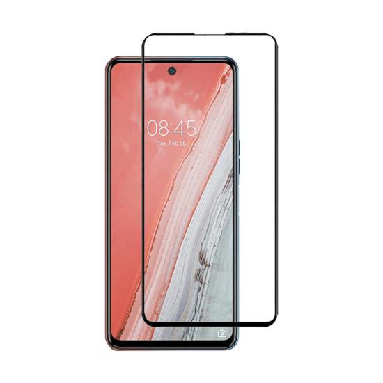 Forzacase Tecno Spark 8 Pro ile uyumlu Çerçeveli Tam Kaplayan Temperli Ekran Koruyucu - FC003