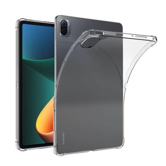 Forzacase Xiaomi Pad 5 11 inch Teblet ile uyumlu Anti Shock Silikon Kılıf Şeffaf - FC014