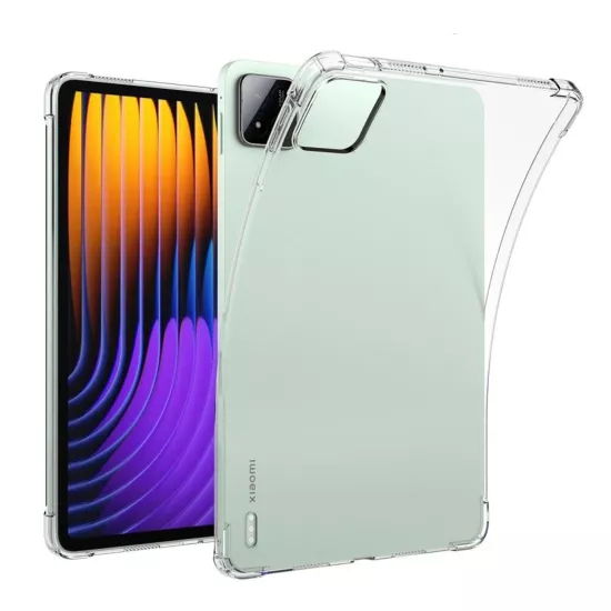 Forzacase Xiaomi Pad 8 / Pad 8 Pro 11.2 inch ile uyumlu Anti Shock Silikon Kılıf Şeffaf - FC014