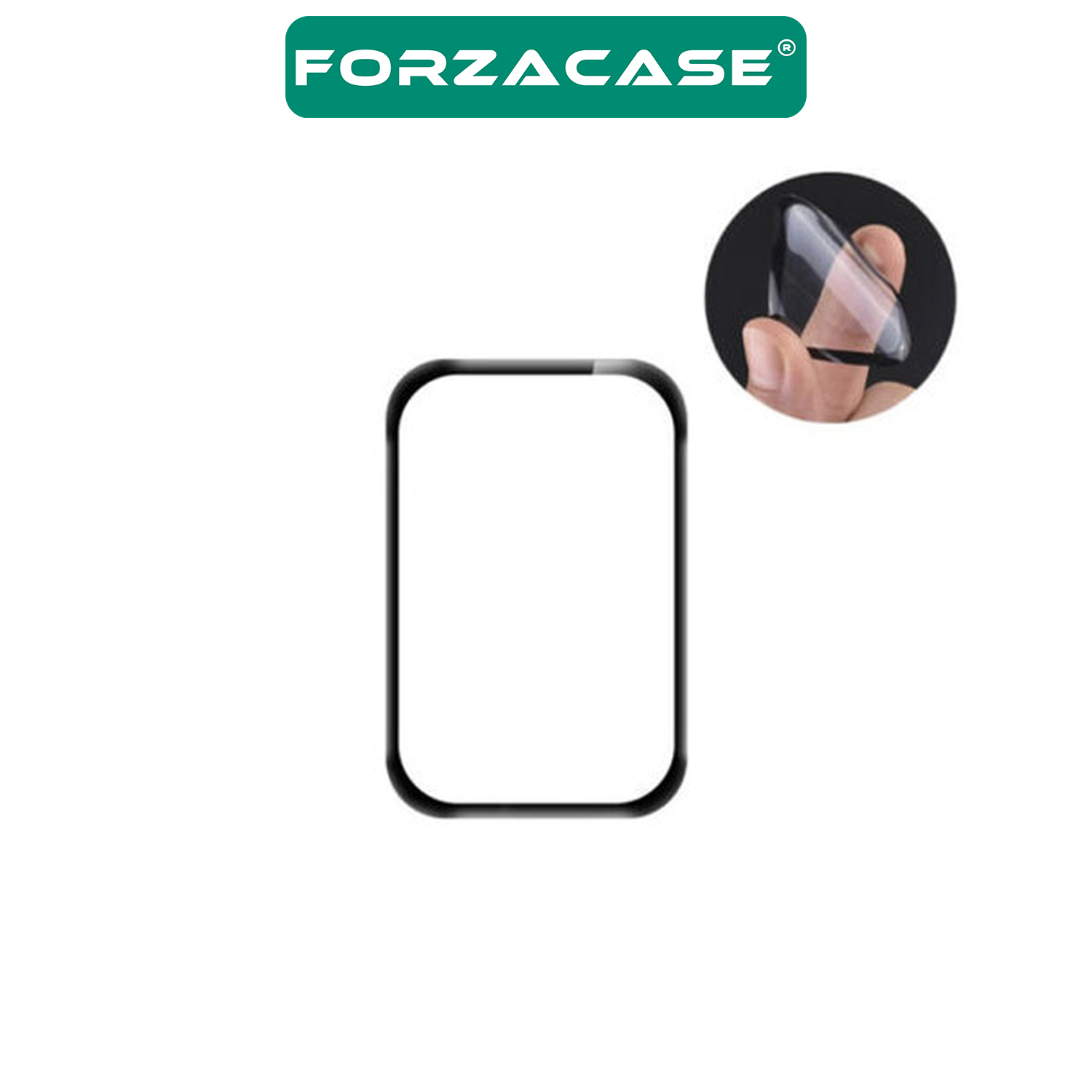 Forzacase Huawei Band 10 ile uyumlu Çerçeveli Tam Kaplayan 3D Pet Ekran Koruyucu Film - FC016