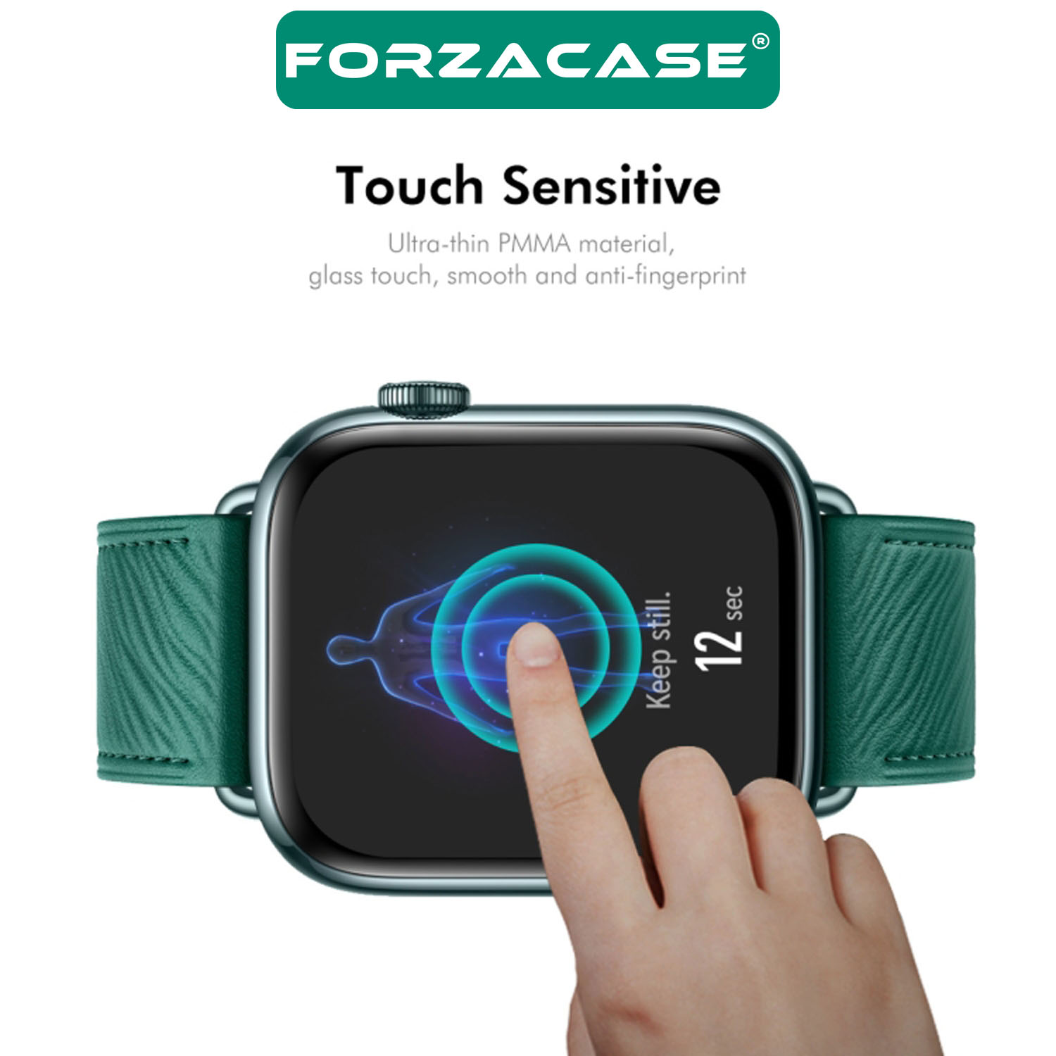 Forzacase Xiaomi Smart Band 9 Pro ile uyumlu Çerçeveli Tam Kaplayan 3D Pet Ekran Koruyucu Film FC016