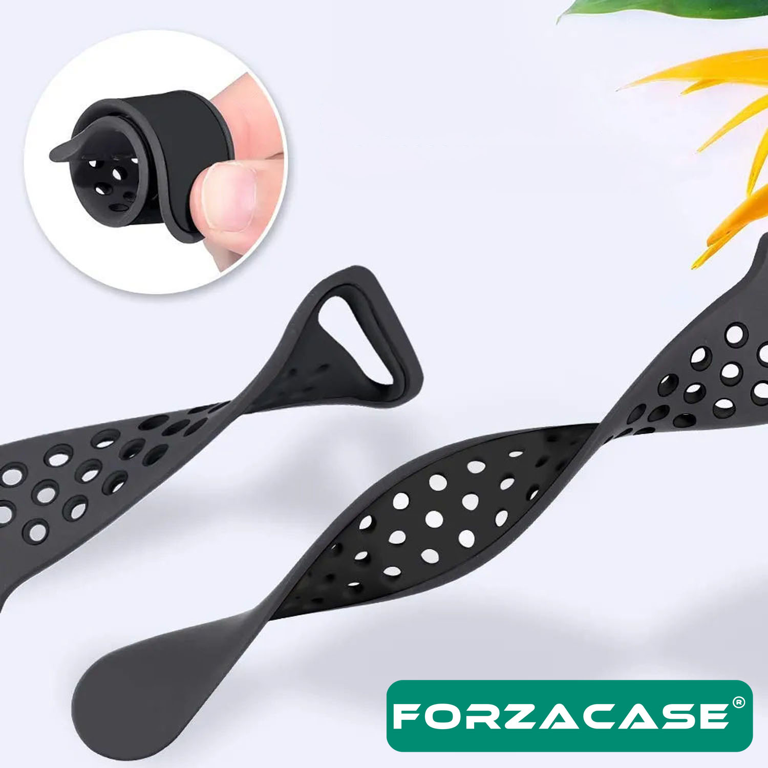 Forzacase Apple Watch 38-40-41 mm Akıllı Saatler için Delikli Sportif Silikon Kordon Kayış - FC008
