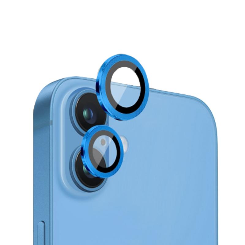 Forzacase iPhone 16 Plus ile uyumlu Parmak İzi Bırakmayan Anti-Reflective Kamera Lens Koruyucu - FC438