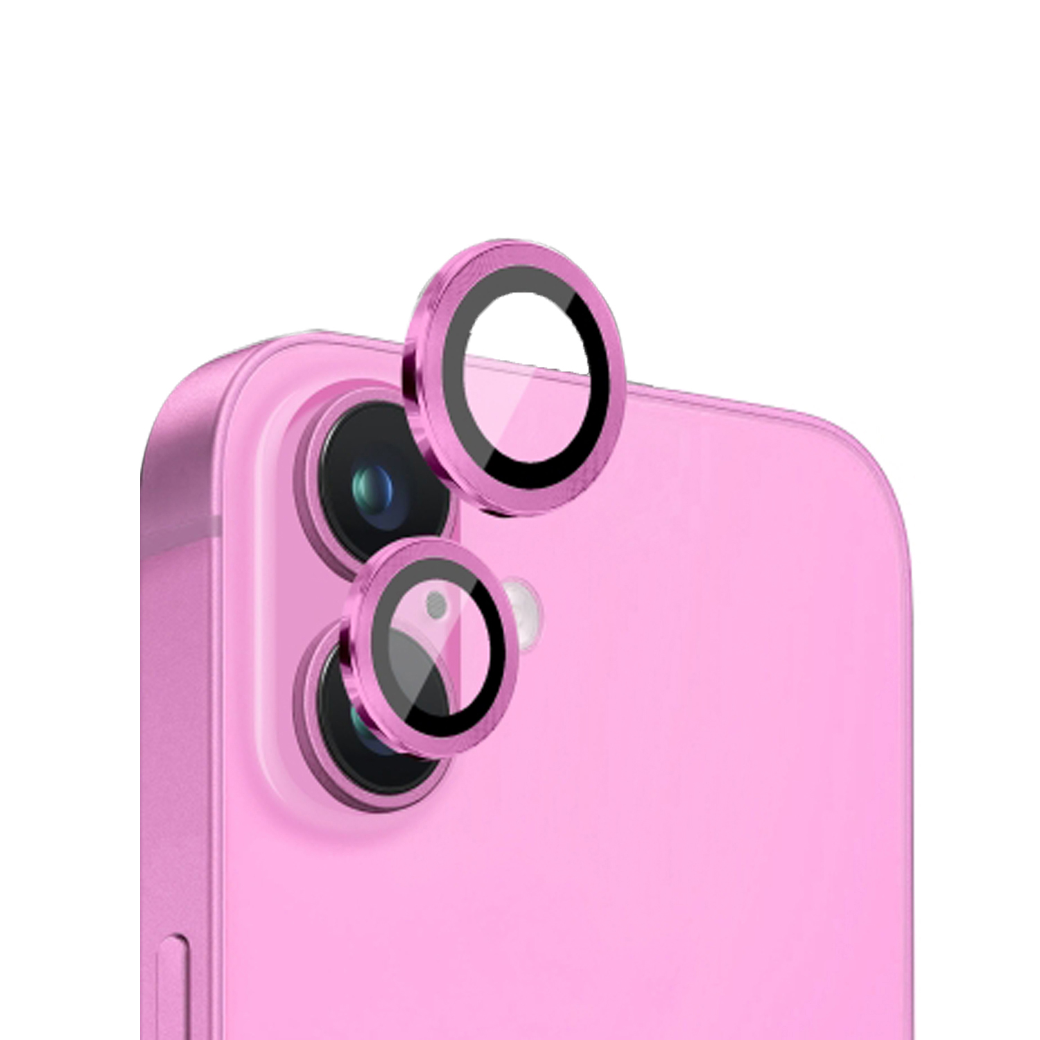 Forzacase iPhone 16 ile uyumlu Parmak İzi Bırakmayan Anti-Reflective Kamera Lens Koruyucu - FC438