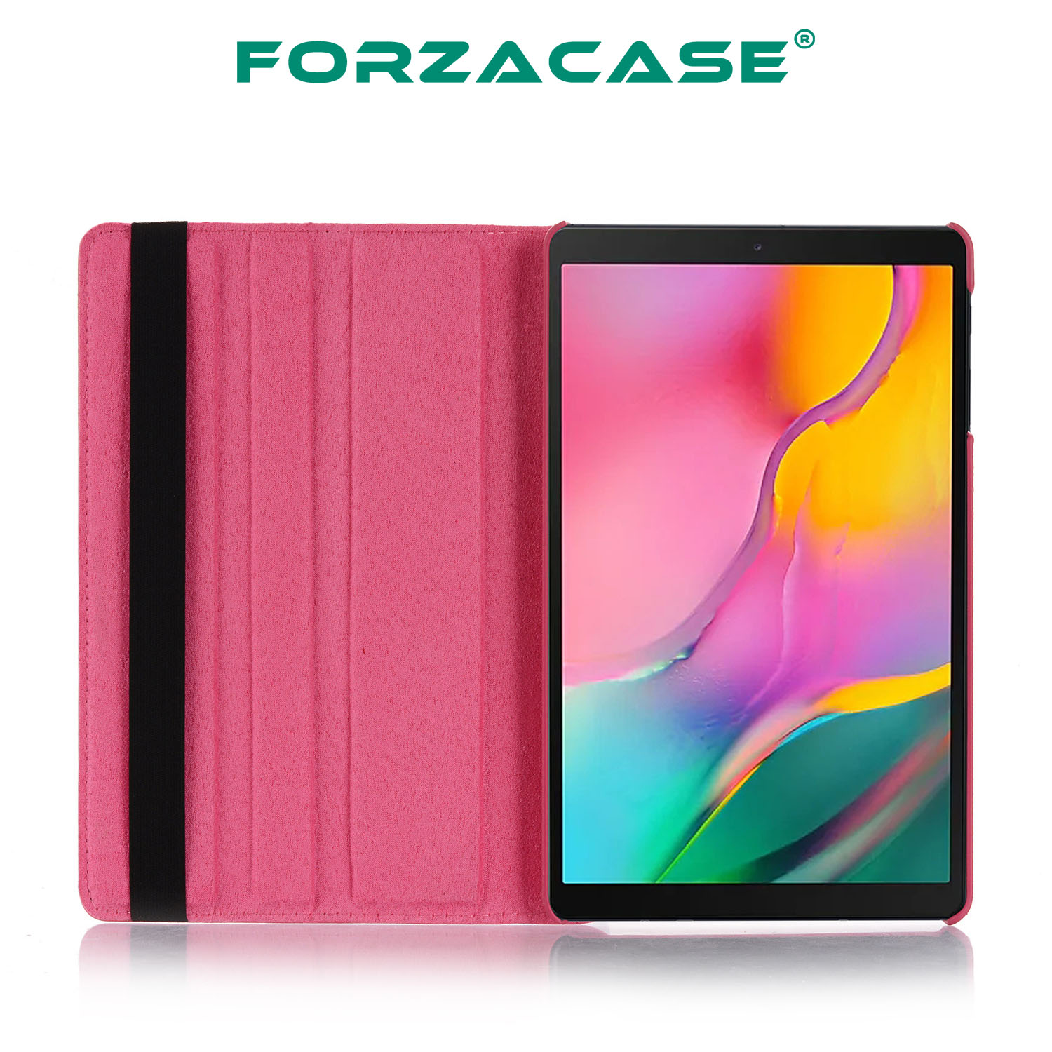 Forzacase Samsung Galaxy Tab A 10.1 2019 T510 T515 için 360 Derece Döner Standlı Kılıf - FC012