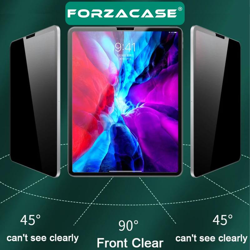Forzacase Apple iPad 10.5’’ 7. Nesil için Tablet Privacy Hayalet Ekran Koruyucu Tempered Cam - FC294