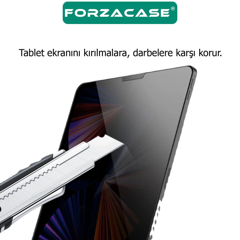 Forzacase Apple iPad 10.5’’ 7. Nesil için Tablet Privacy Hayalet Ekran Koruyucu Tempered Cam - FC294