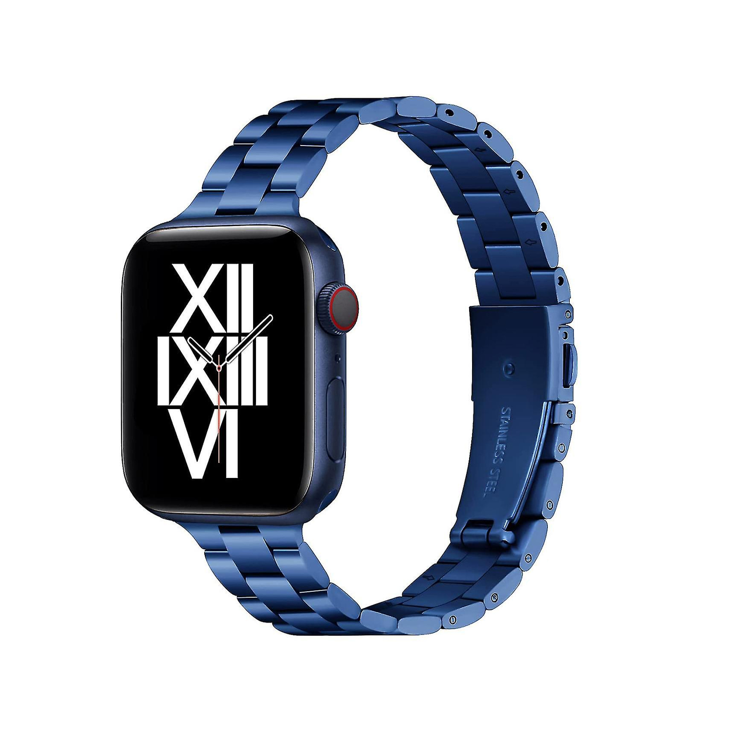 Forzacase Apple Watch 12 46mm ile uyumlu Ultra İnce Metal Bakla Kordon Kayış - FC390