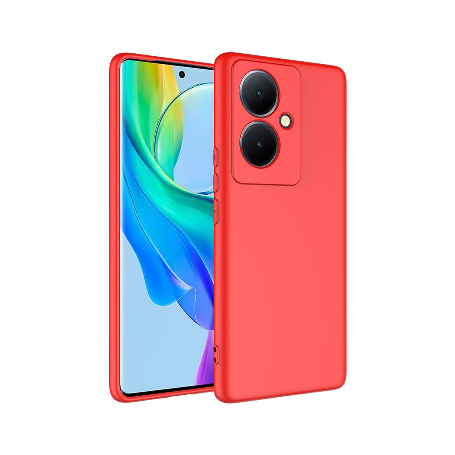 Forzacase Vivo V29 Lite 5G uyumlu Liquid Serisi İçi Kadife Lansman Silikon Kılıf