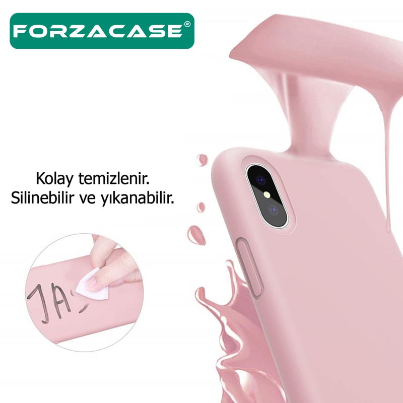 Forzacase OnePlus 9 Pro uyumlu Liquid Serisi İçi Kadife Lansman Silikon Kılıf
