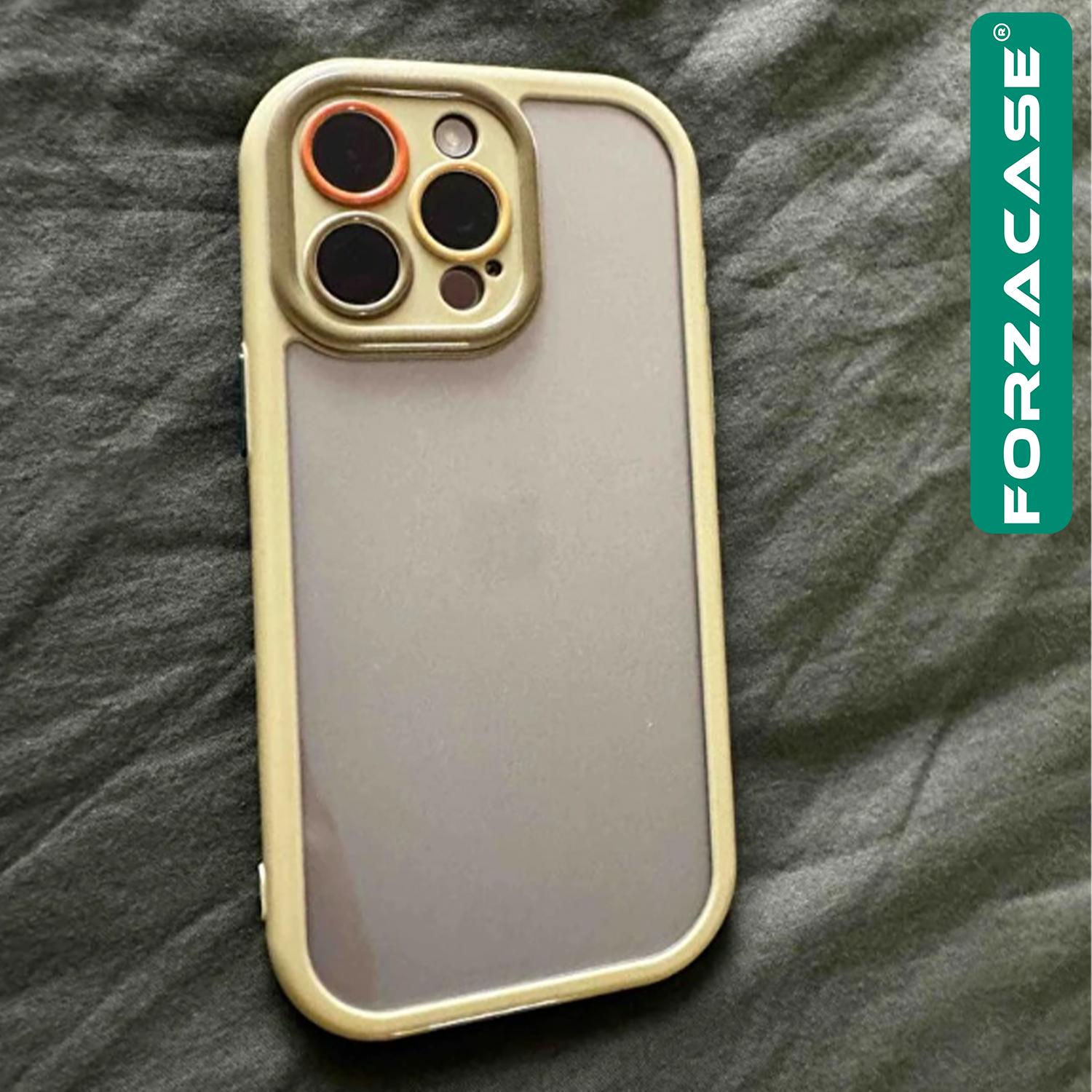 Forzacase iPhone 14 uyumlu Colorful Serisi Kamera Korumalı Yarı Esnek Plastik Tpu Kılıf