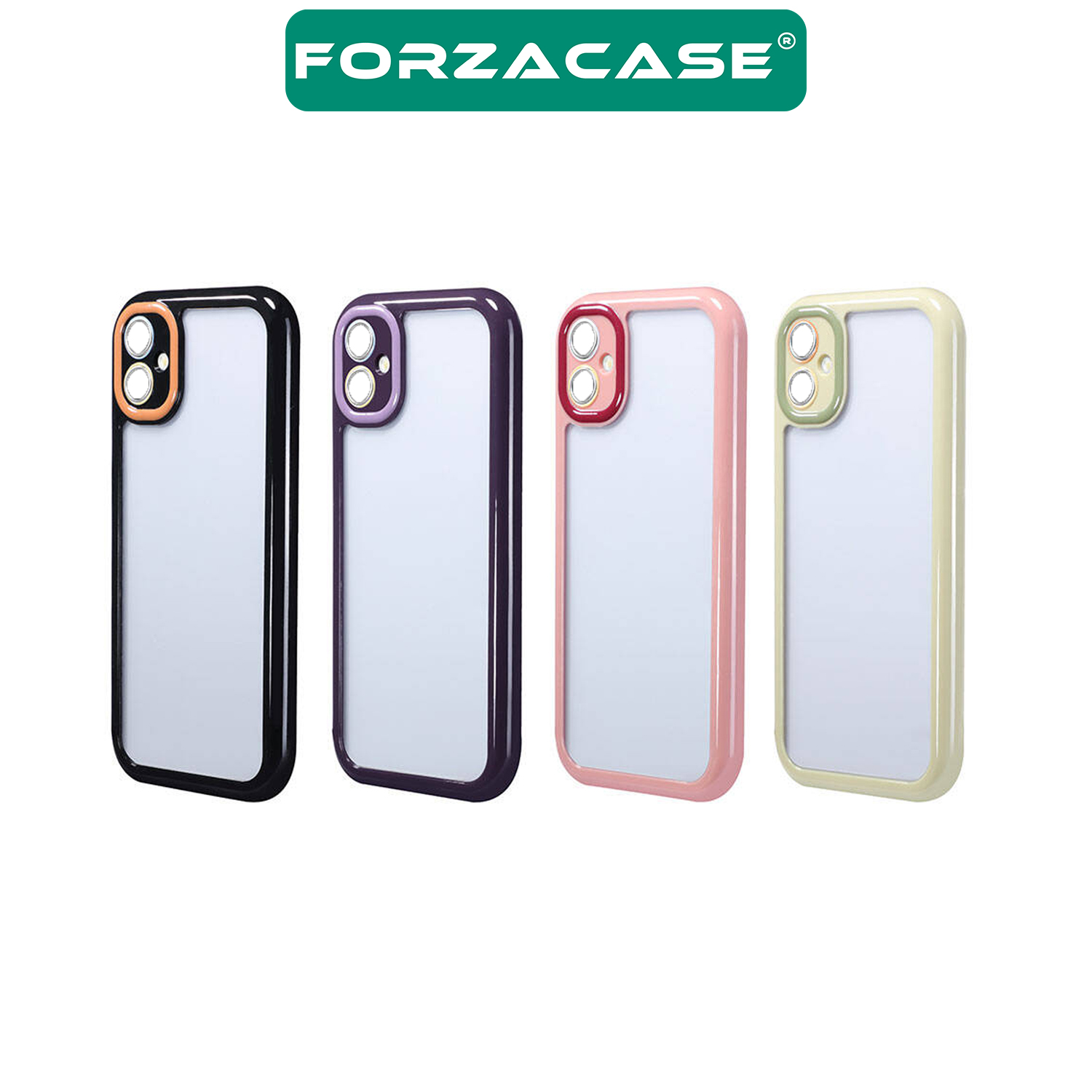 Forzacase iPhone 11 uyumlu Colorful Serisi Kamera Korumalı Yarı Esnek Plastik Tpu Kılıf