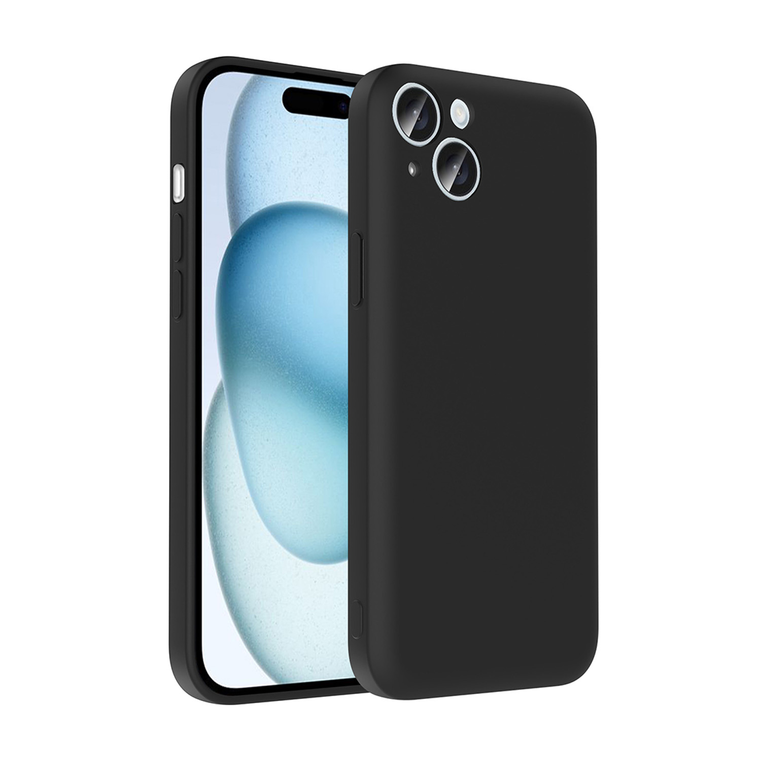 Forzacase iPhone 15 Plus ile uyumlu Kamera Korumalı Kartlık Hazneli Silikon Kılıf - FC1040