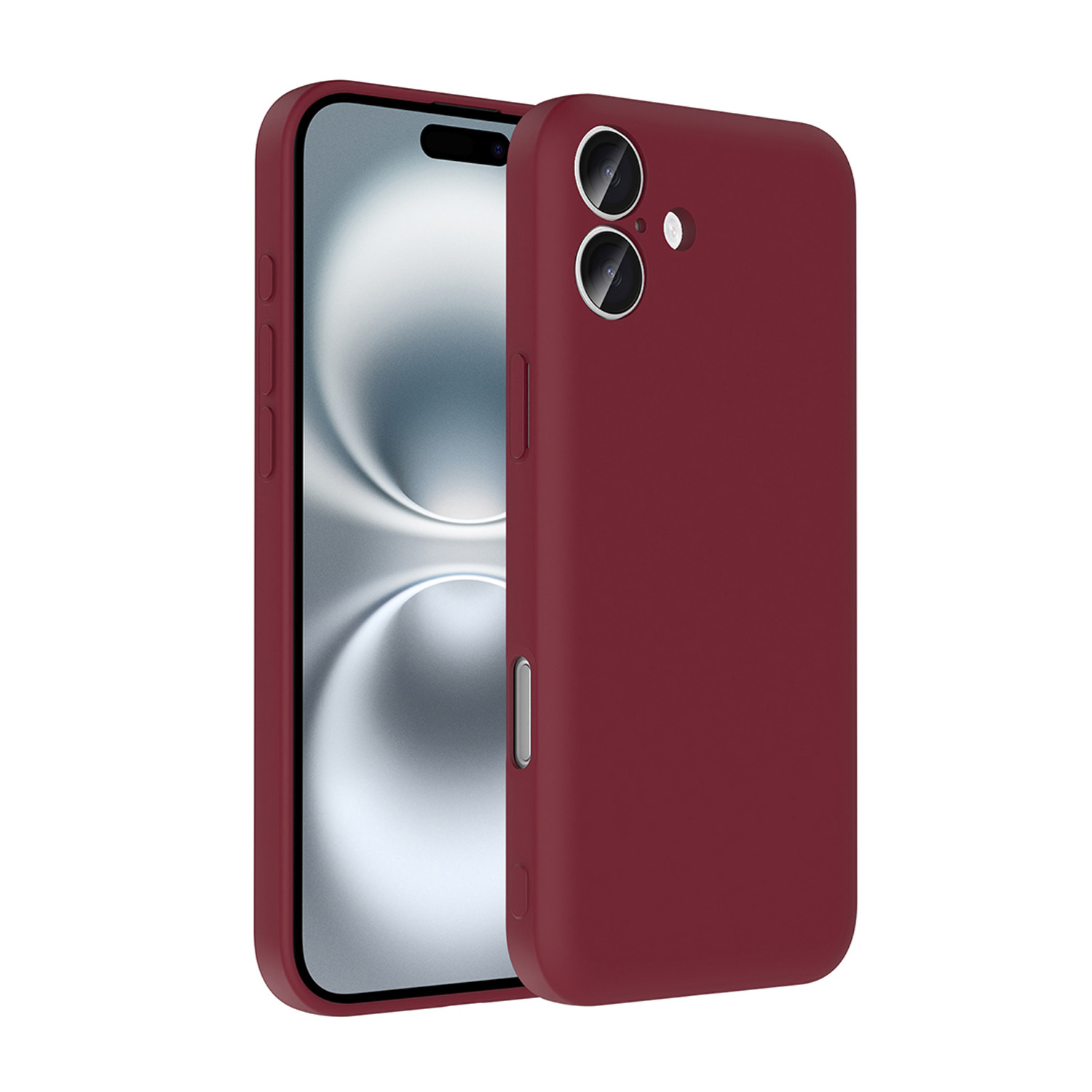 Forzacase iPhone 16 Plus ile uyumlu Kamera Korumalı Kartlık Hazneli Silikon Kılıf - FC1040