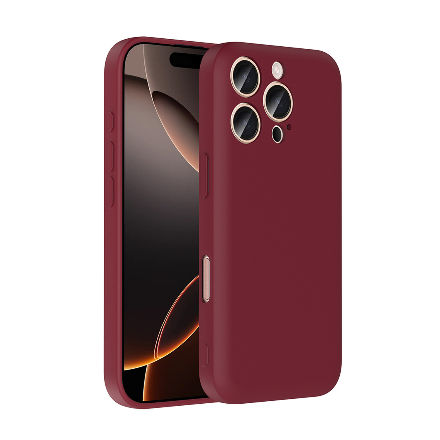 Forzacase iPhone 16 Pro ile uyumlu Kamera Korumalı Kartlık Hazneli Silikon Kılıf - FC1040