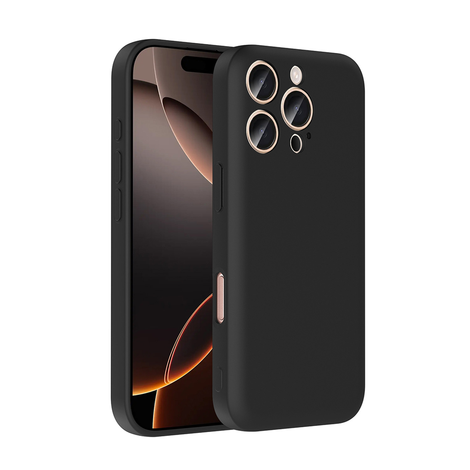 Forzacase iPhone 16 Pro Max ile uyumlu Kamera Korumalı Kartlık Hazneli Silikon Kılıf - FC1040