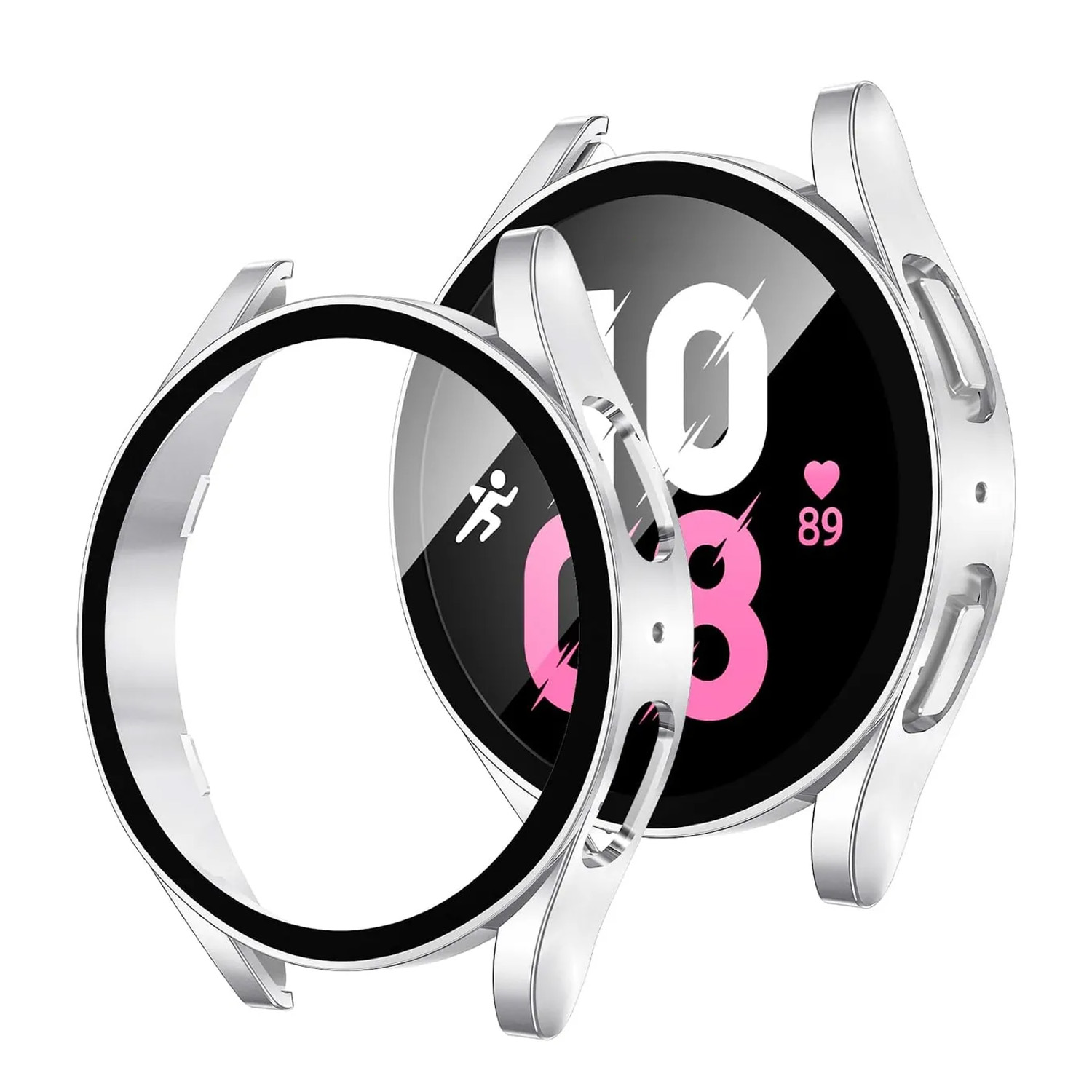Forzacase Samsung Galaxy Watch5 44mm Önü Kapalı Ekran Korumalı Silikon Kılıf - FC010