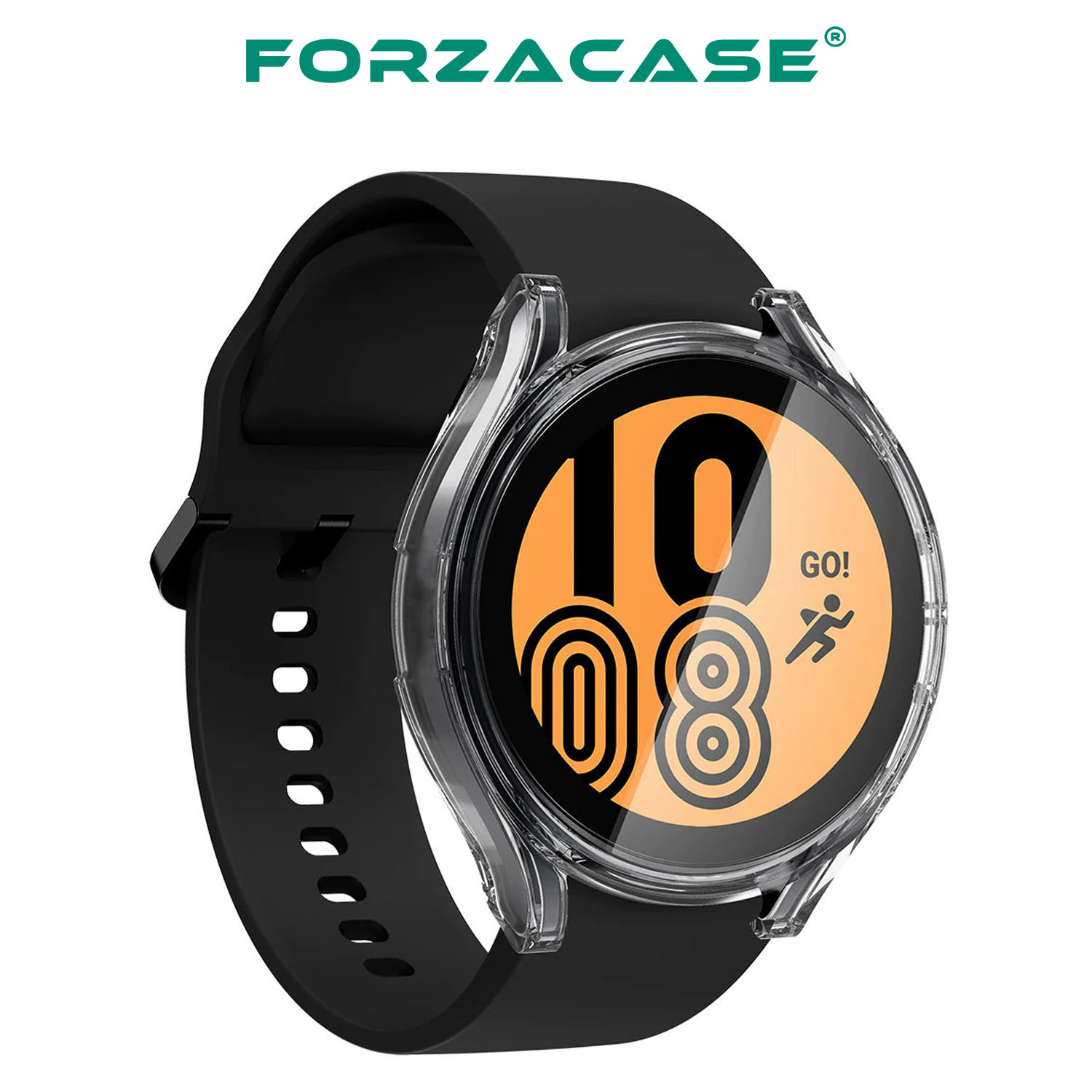 Forzacase Samsung Galaxy Watch4 40mm Önü Kapalı Ekran Korumalı Silikon Kılıf - FC010