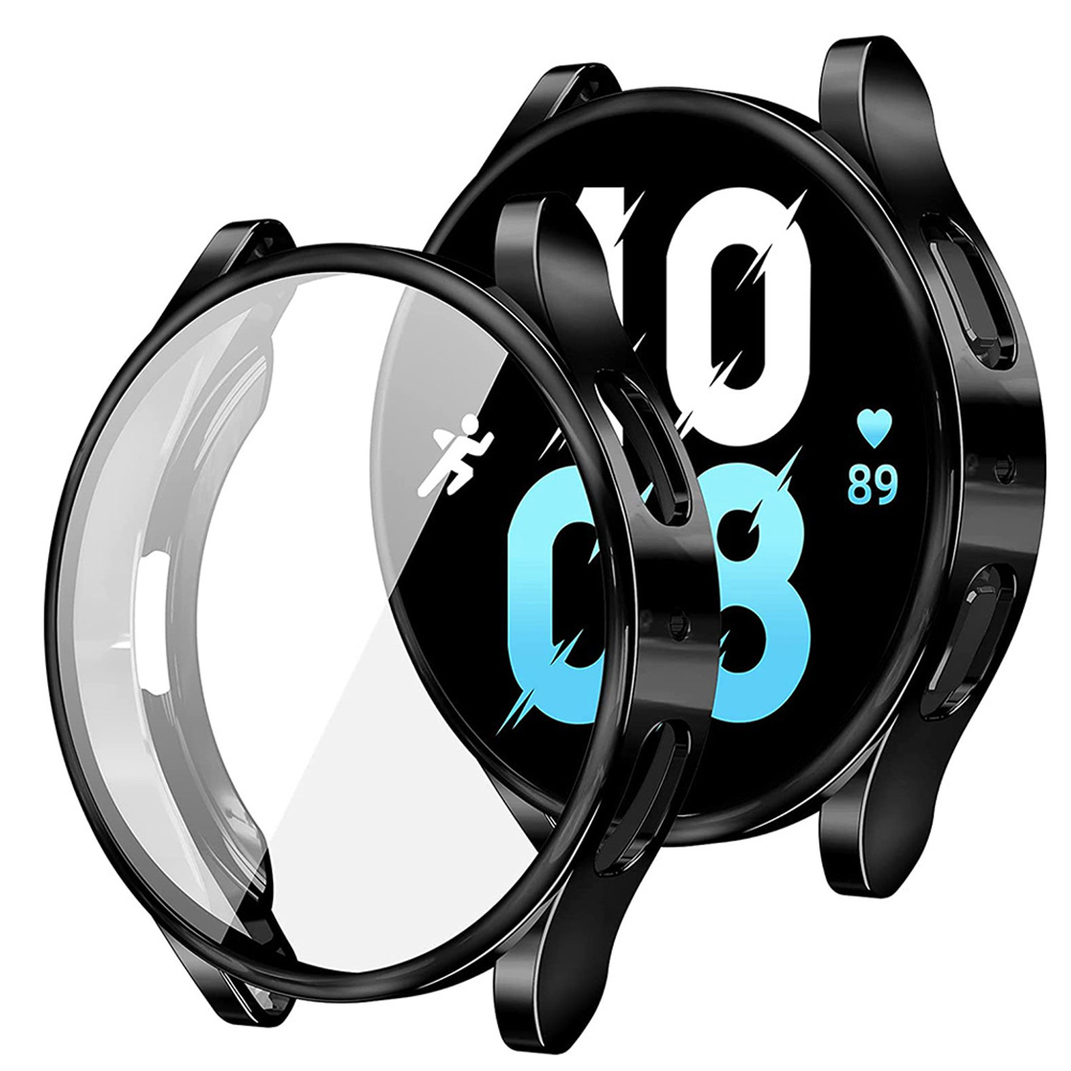 Forzacase Samsung Galaxy Watch4 44mm Önü Kapalı Ekran Korumalı Silikon Kılıf - FC010