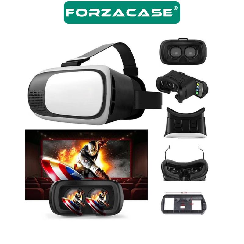 Forzacase 4.7-6.0 inç Telefonlar için 3D Sanal Gerçeklik Gözlüğü - FC173