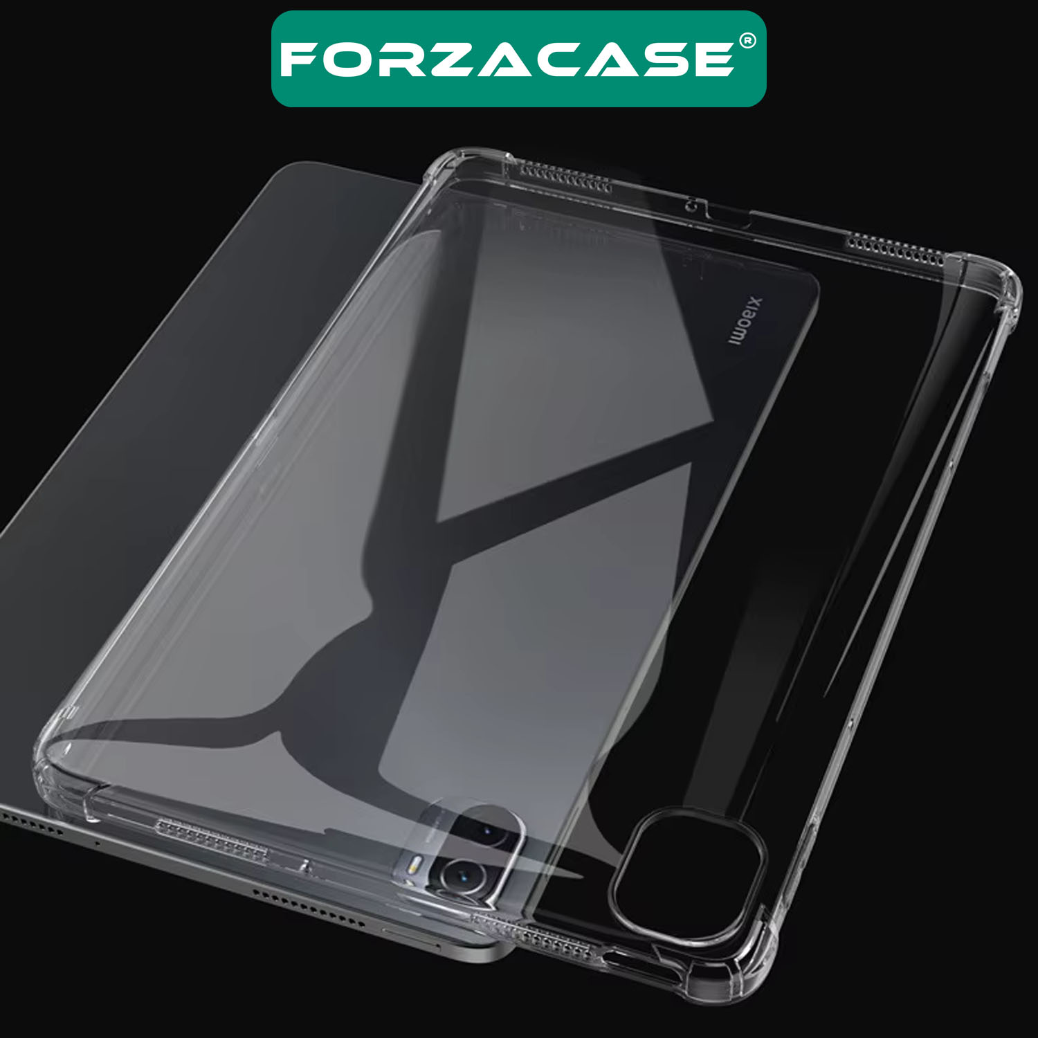 Forzacase Xiaomi Pad 5 11 inch Teblet ile uyumlu Anti Shock Silikon Kılıf Şeffaf - FC014