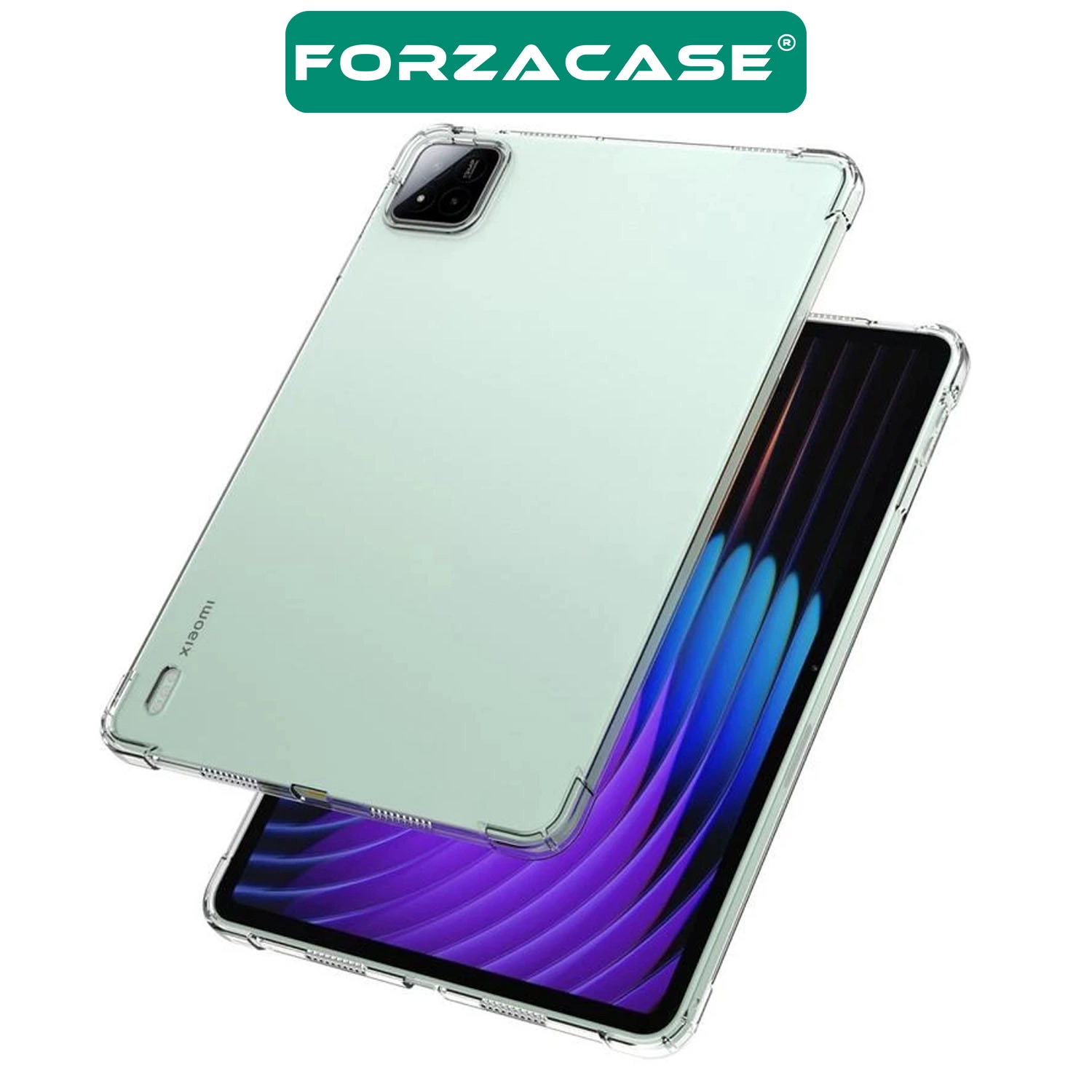 Forzacase Xiaomi Pad 8 / Pad 8 Pro 11.2 inch ile uyumlu Anti Shock Silikon Kılıf Şeffaf - FC014