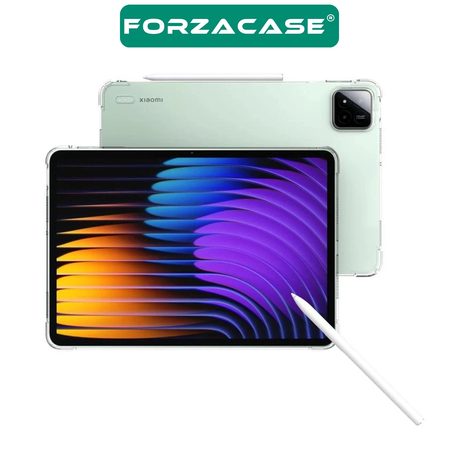 Forzacase Xiaomi Pad 8 / Pad 8 Pro 11.2 inch ile uyumlu Anti Shock Silikon Kılıf Şeffaf - FC014