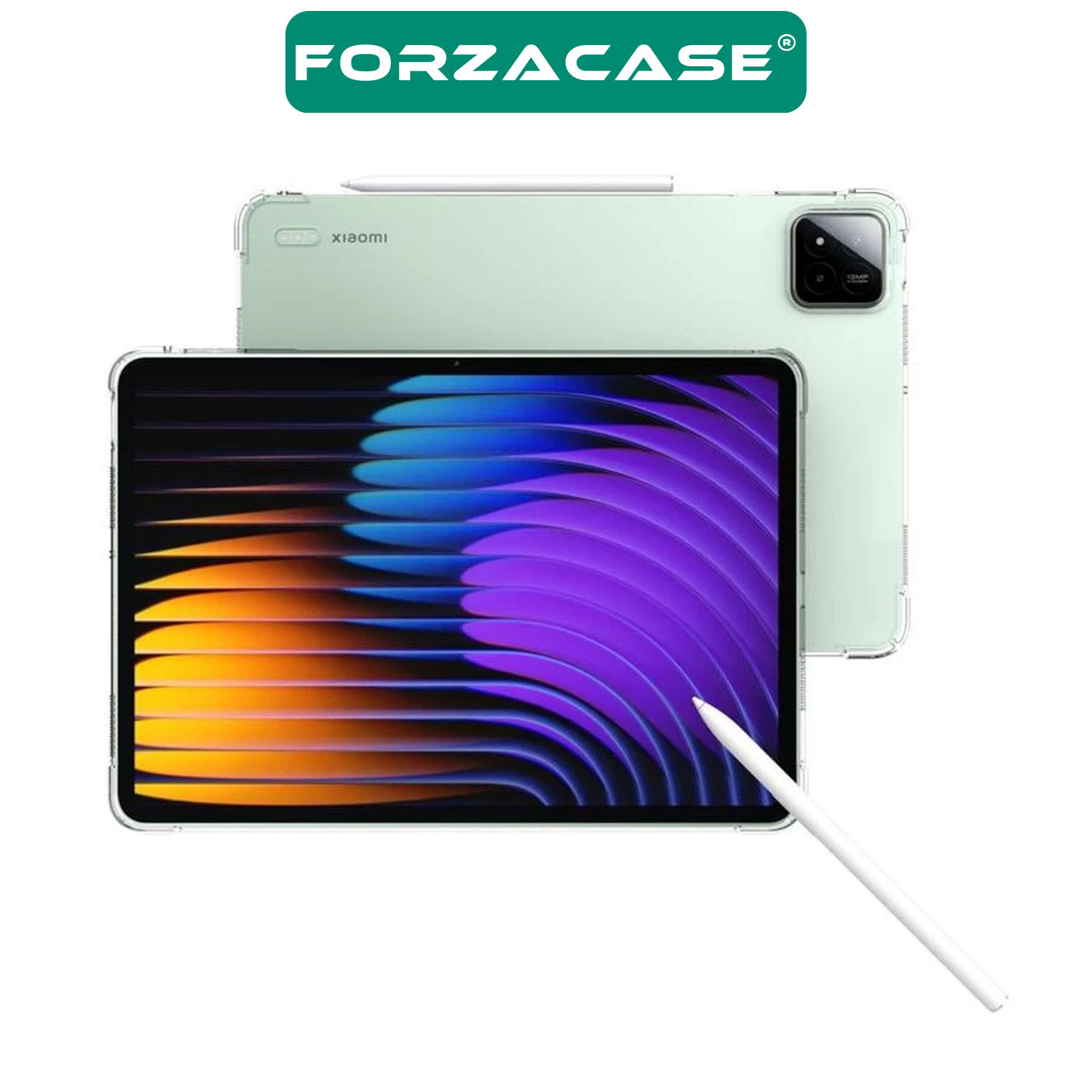 Forzacase Xiaomi Pad 7 / Pad 7 Pro 11.2 inch ile uyumlu Anti Shock Silikon Kılıf Şeffaf - FC014
