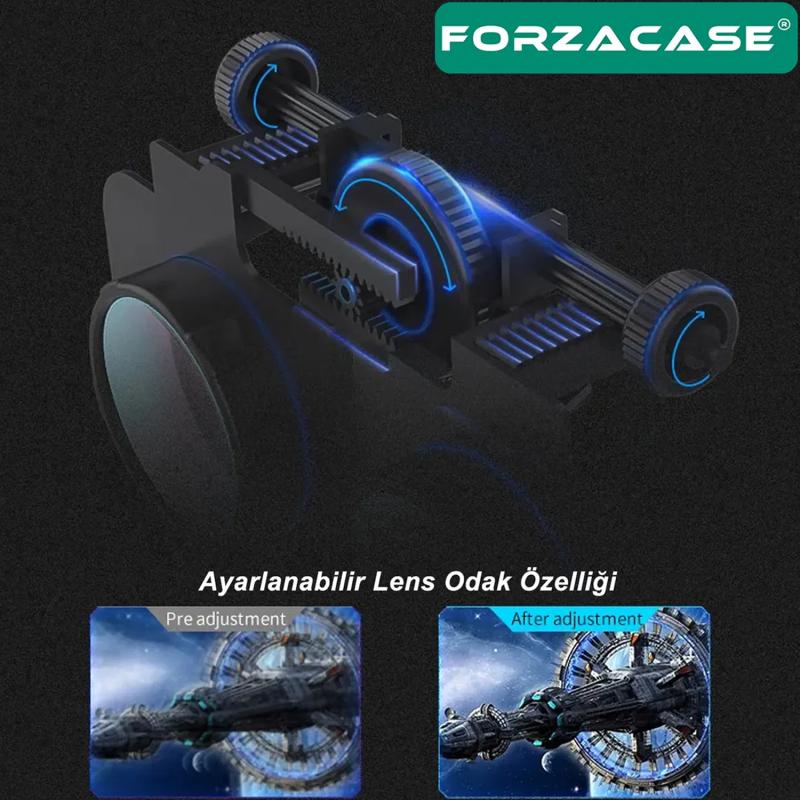 Forzacase 4.7-6.1 inç Telefonlar için 3D Sanal Gerçeklik Gözlüğü - FC299