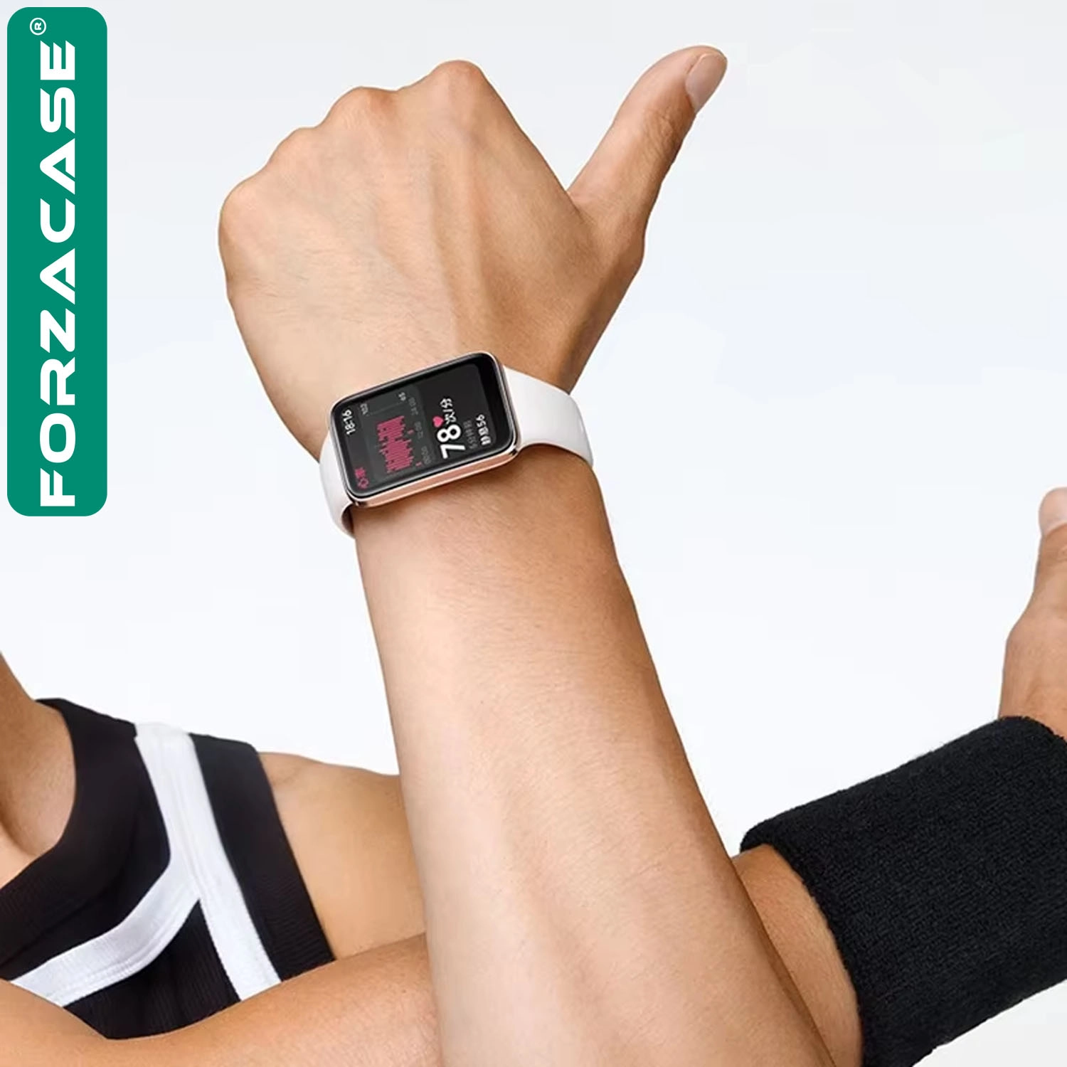 Forzacase Xiaomi Smart Band 7 Pro ile uyumlu Silikon Kordon Kayış - FC1146