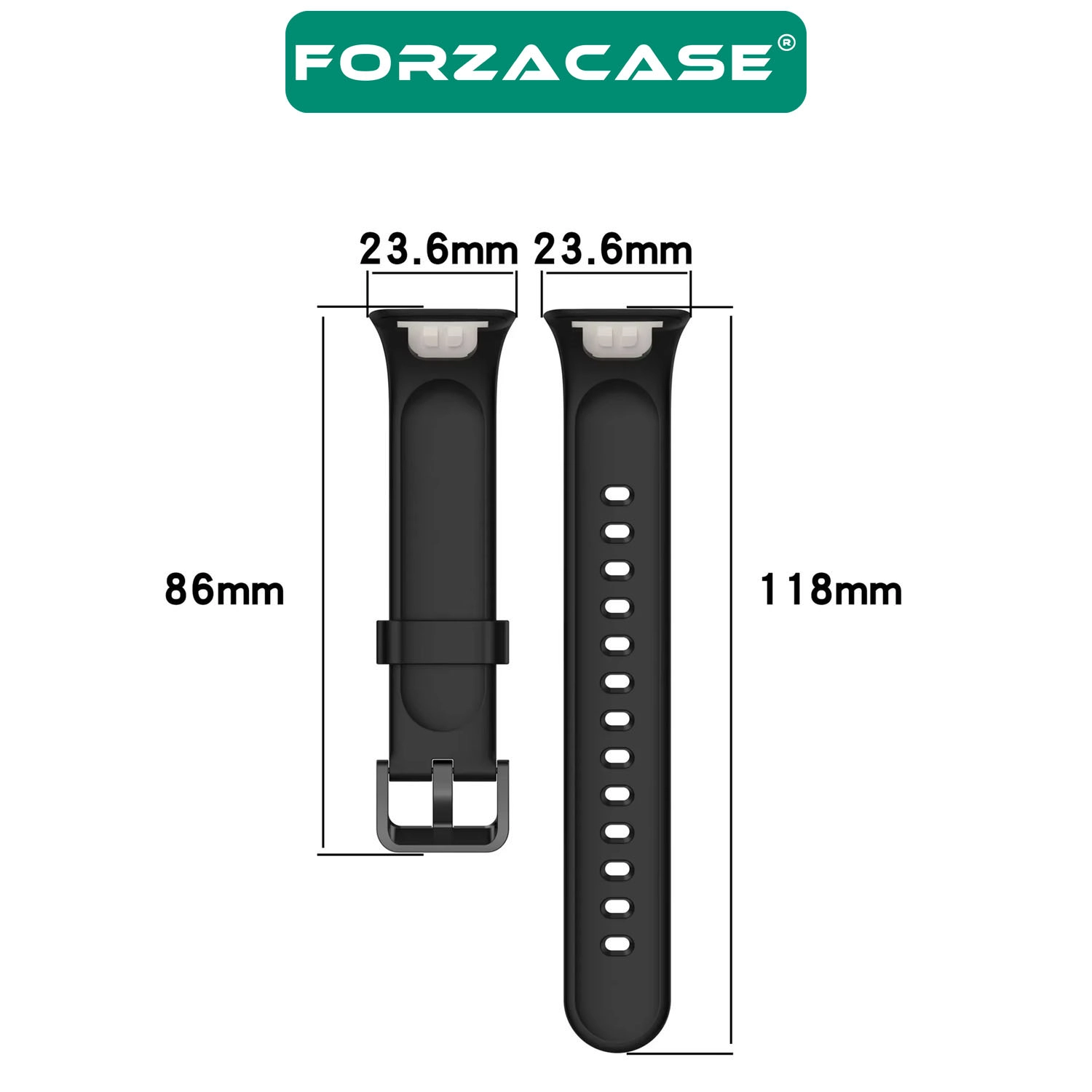 Forzacase Xiaomi Smart Band 7 Pro ile uyumlu Silikon Kordon Kayış - FC1146